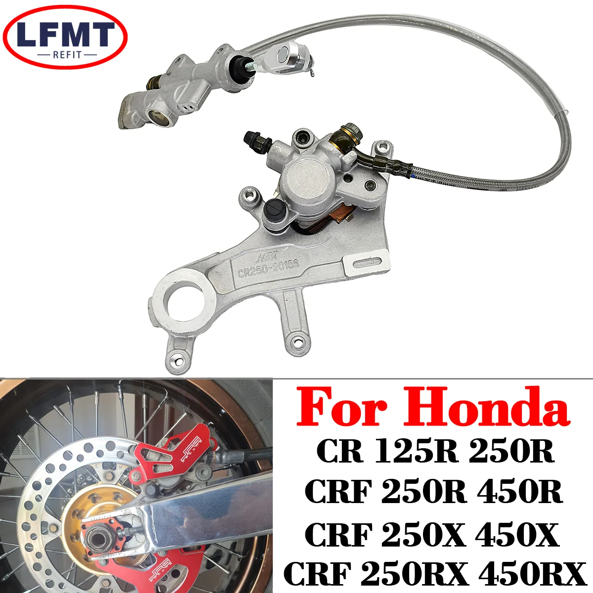 

Motorcycle Accessories Rear Brake Caliper and Cylinder Pump Parts for HONDA CR 125R 250R CRF250R CRF250X CRF450R CRF450RX 2019