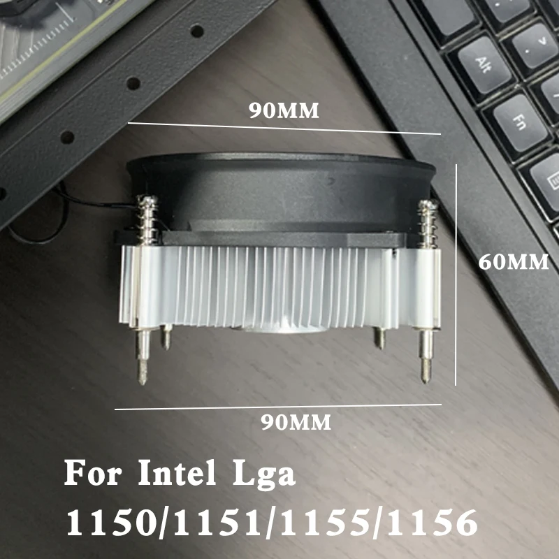 90 مللي متر وحدة المعالجة المركزية تبريد الهواء برودة 4PIN PWM الألومنيوم معالجات الكمبيوتر برودة TDP 90 واط المبرد إنتل 1150/1151/1155/1156 Ventilador