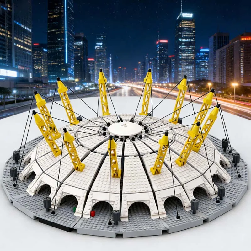 1247 PCS City Street Microscale Millennium Dome MOC Aanpasbare Modulaire Bouwblok Technologie Eenvoudige DIY Montage Speelgoed Cadeau