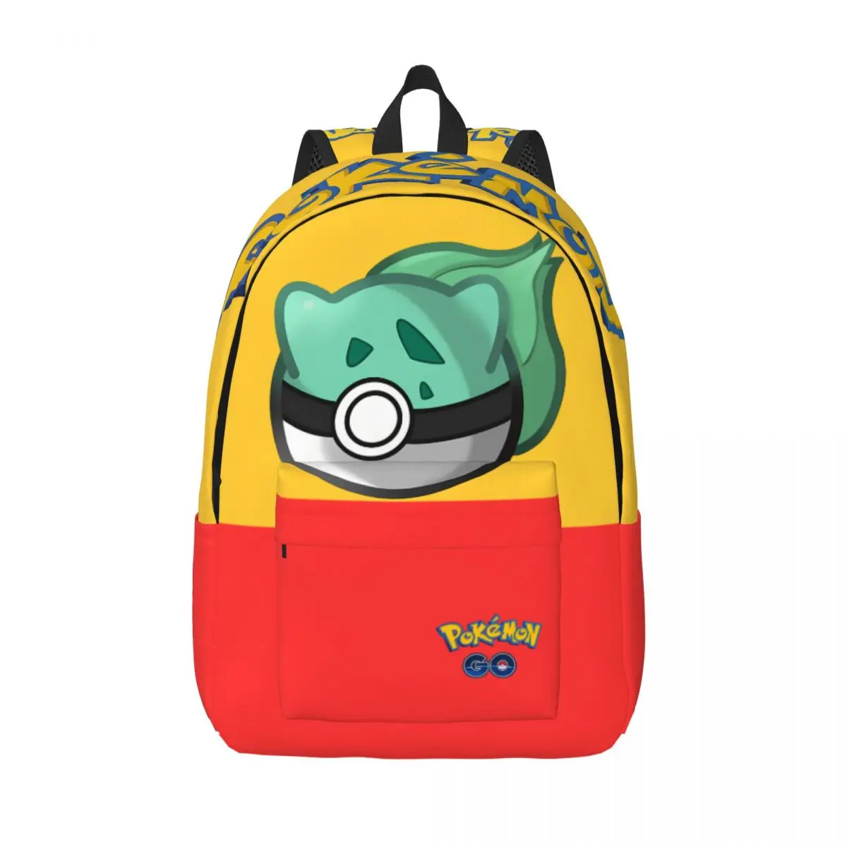 

Pokemon Green Amphibian Animal Design Sticker Backpack Pocket Monster Pikachu For Men Women Super Travel Back To School Gift Bag