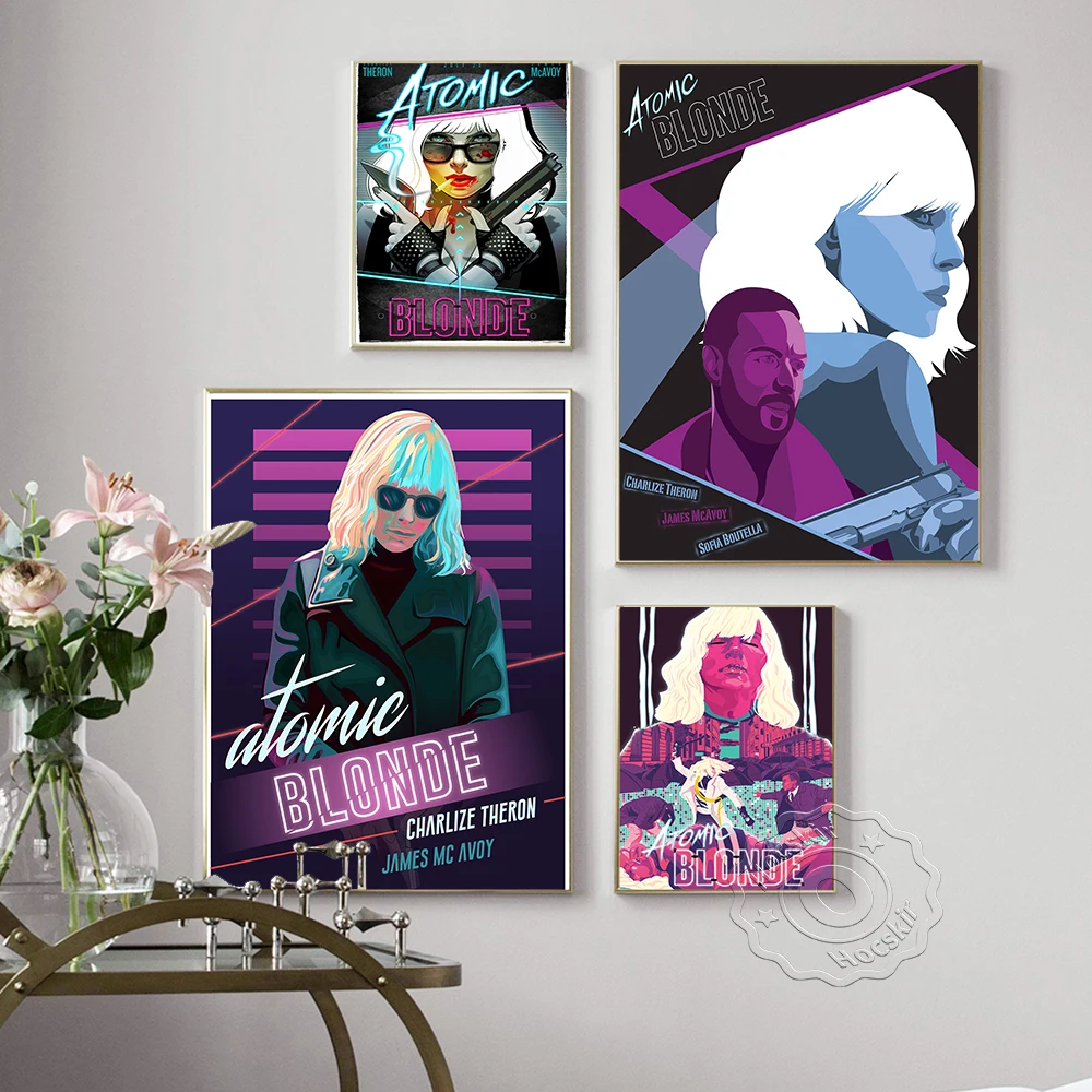 الذرية شقراء الإثارة الفيلم المشارك فيلم يطبع صور الحديثة الرسم على لوحات القماش الجدارية غرفة ديكور المنزل هدية