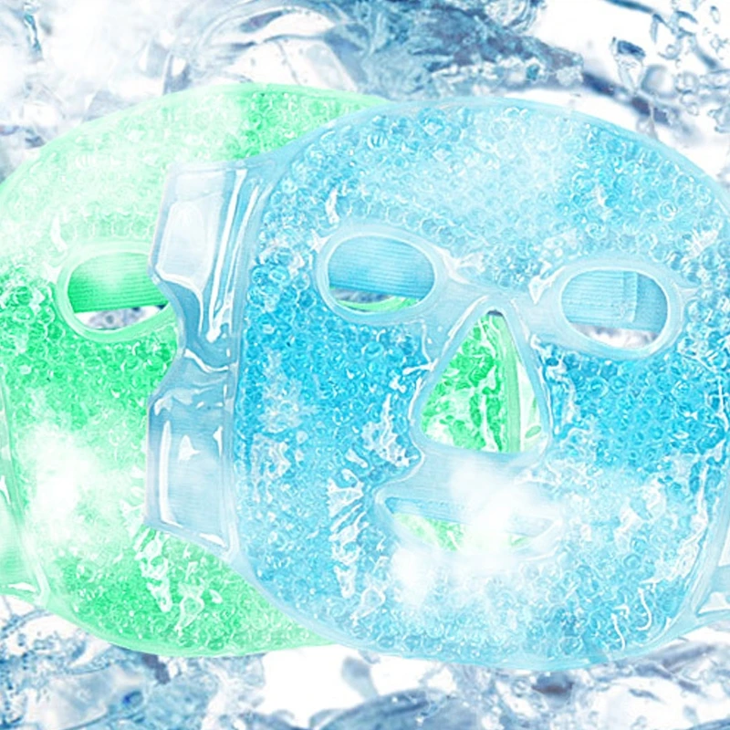 Pano pelúcia quente frio compressa gel máscara alívio do estresse cuidados com a pele calmante máscara beleza