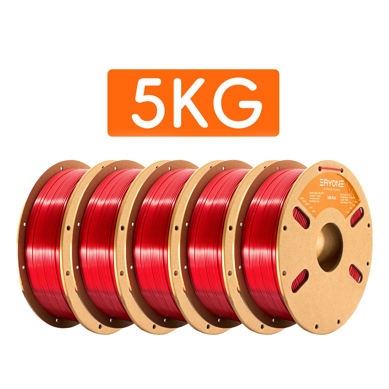 Eryone 5KG Promotie Ultra SILK PLA Filament 3D-printen 1/3/5/10KG 1.75mm Voor 3D-printer Hoge Kwaliteit Snelle levering