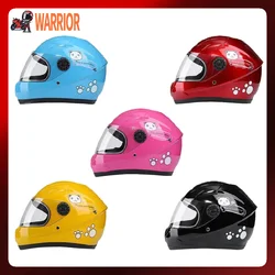 Casco de seguridad para niños, protector de cara completa para cuatro estaciones, deportes al aire libre, montar en bicicleta, motocicleta, cabeza ajustable, nuevo