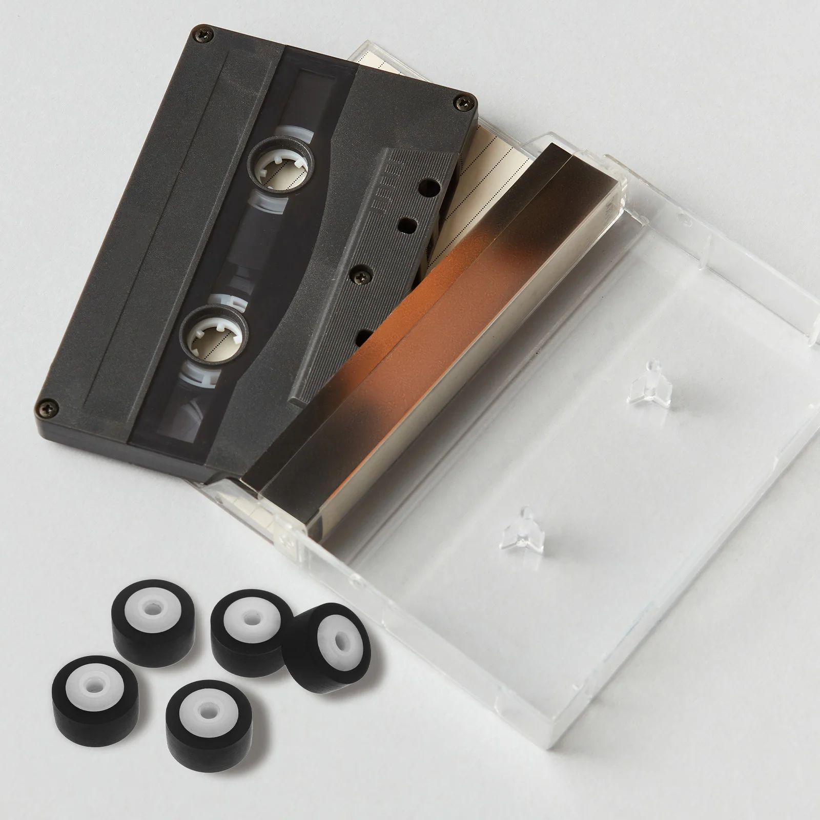 

5pcs Pinch Roller For Tape Recorder Premium Plastic Replacement Bearing Wheel Wear-Resistant Stable Durable For Audio Radio