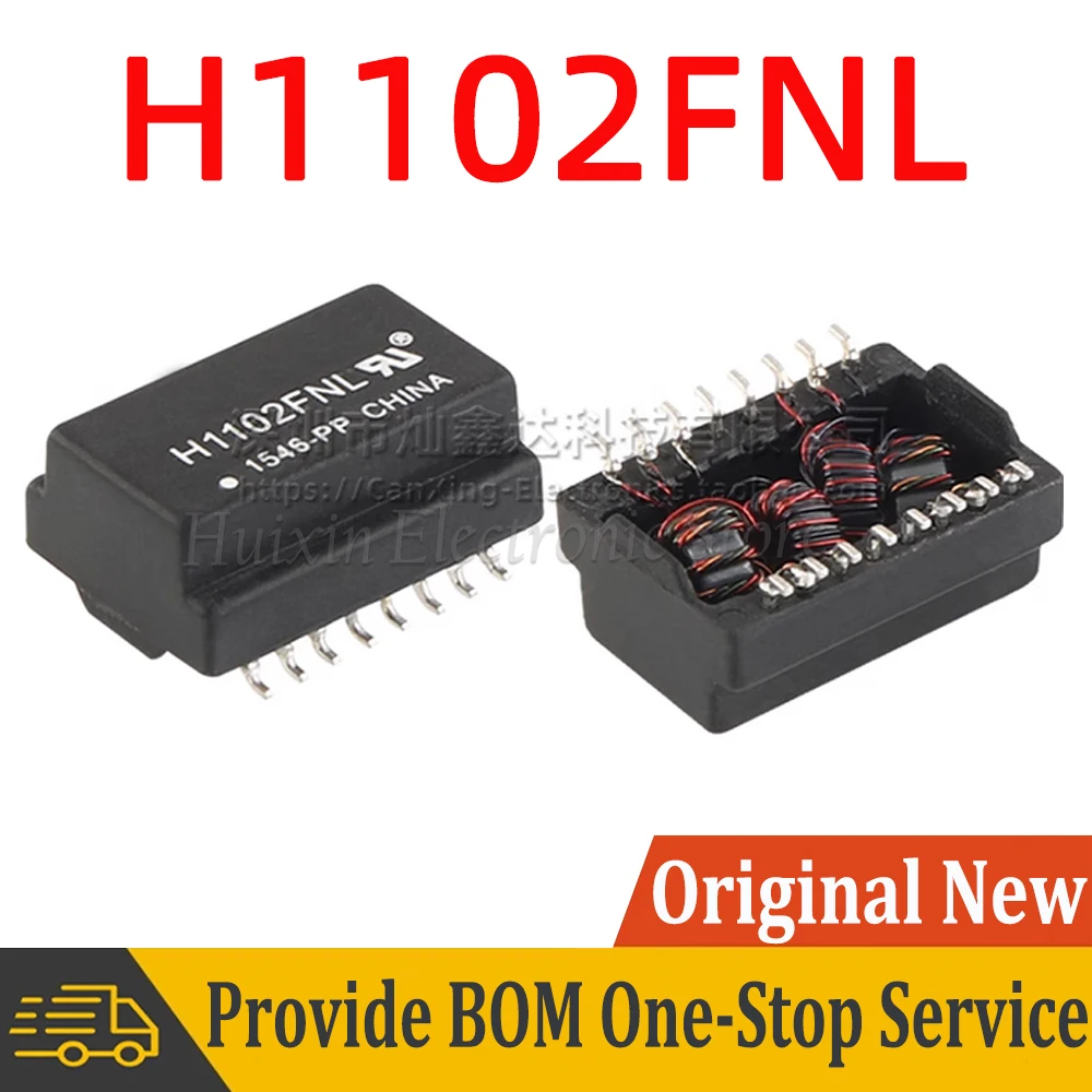 

2pcs H1102FNLT H1102FNL H1102 SOP16 SMD Network Transforme 100 Base-t POE Ethernet Transformer Isolated Choke Turns Ratio 1:1