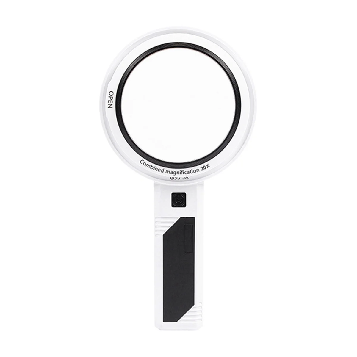 Handheld Magnifying Glass Loupe with LED Light Illuminated Magnifier Removable Optical Lens Magnifier 2265+50