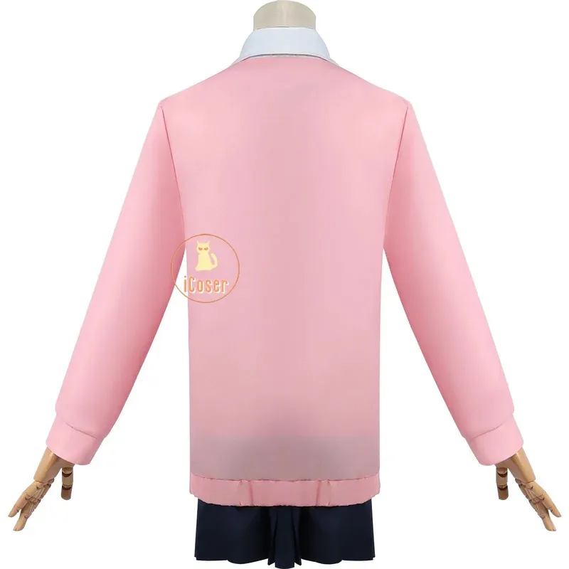 25COSAnime Dandadan مومو Ayase تأثيري حلي شعر مستعار فستان زي مدرسي أقراط المختنق حفلة الهالوين للنساء الفتيات iC