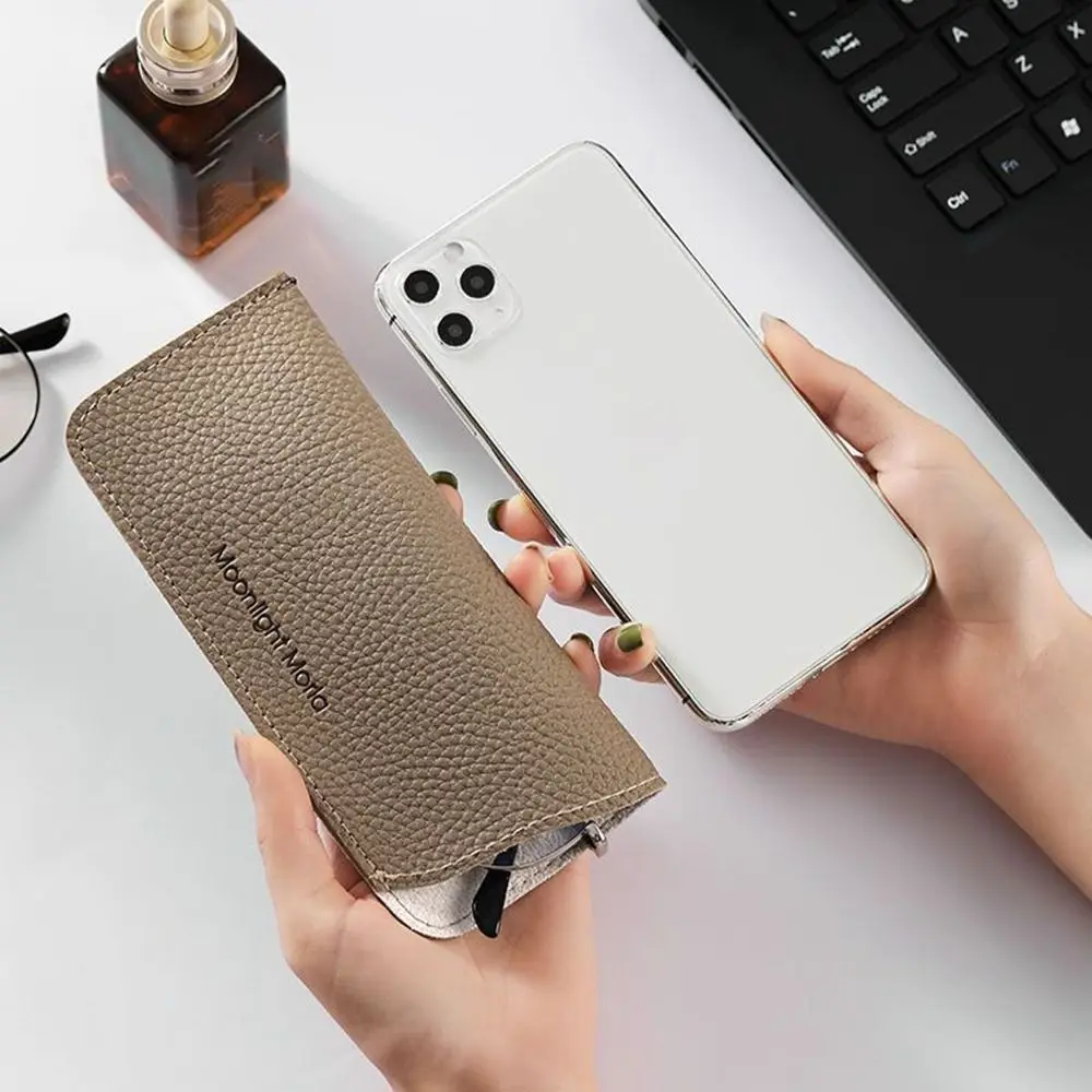 حقيبة مجوهرات حقيبة نظارات واقية كوف مقاوم للماء بولي Leather الجلود نظارات حقيبة النظارات الشمسية الحقيبة نظارات حافظة نظارات حامي