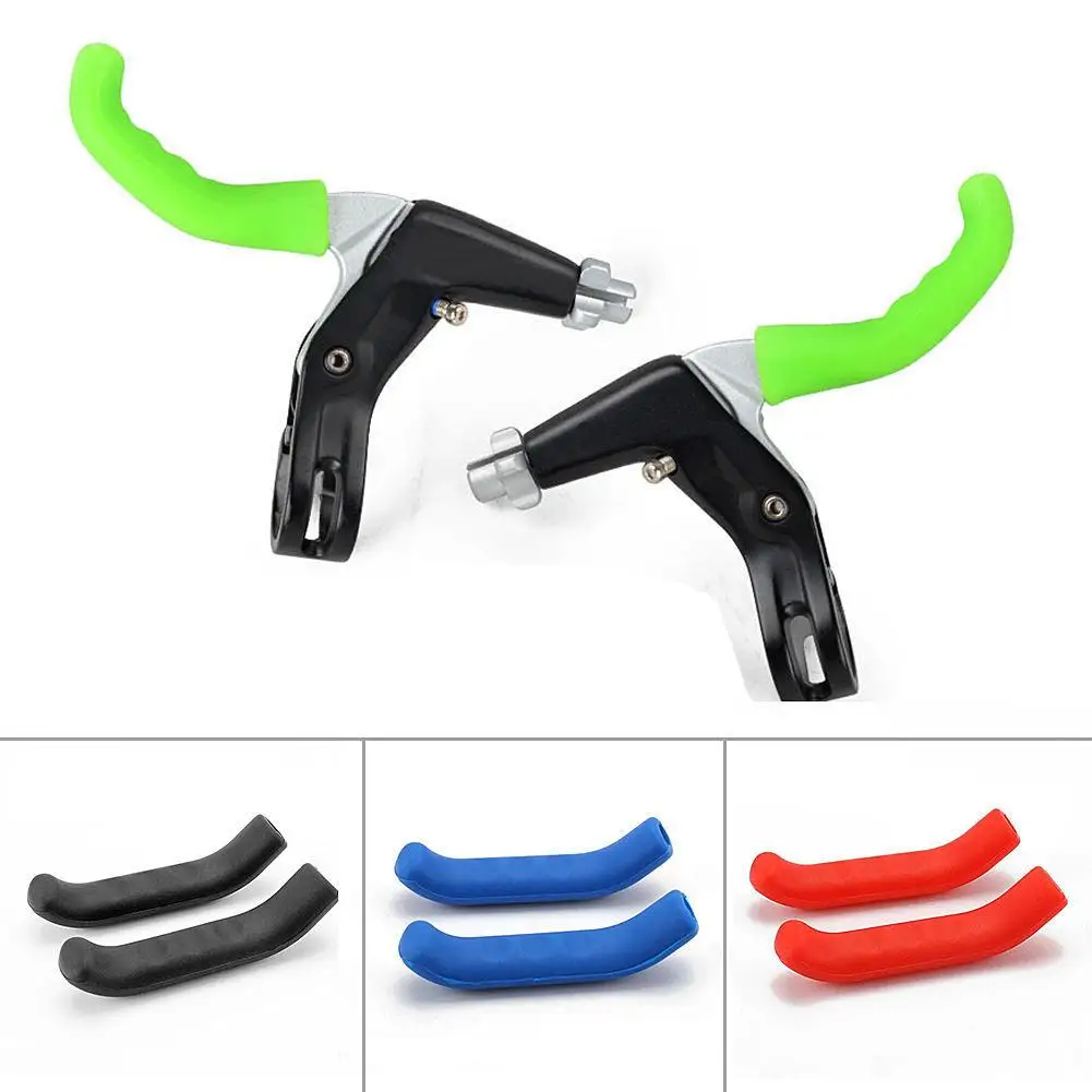 Cubierta de silicona para manija de freno de bicicleta, Protector de palanca de freno de bicicleta de montaña, accesorios, 2 piezas