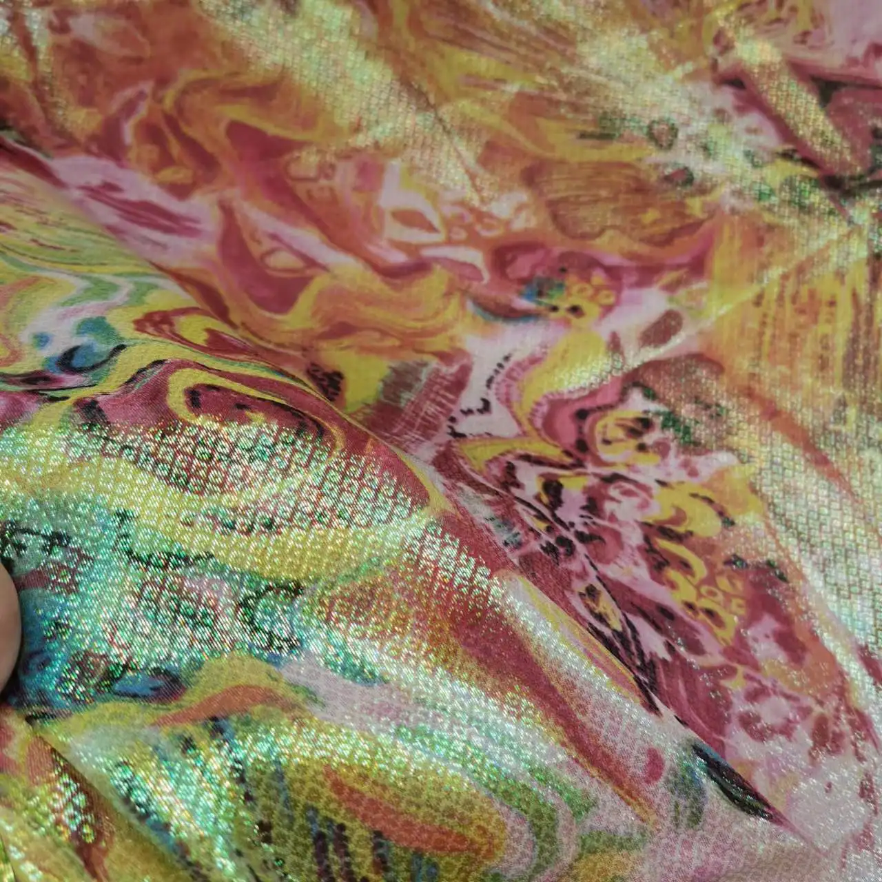 Super Deal Fabric Silk Somali Dirac Jacquard Colorful Metallic Lurex Mulberry Silk Saree Dress Tissue