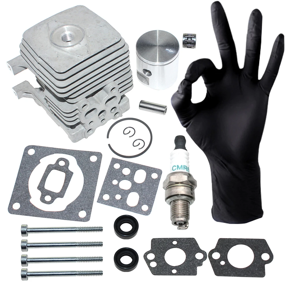 Cylinder Piston Kit For Stihl FS38 2-Mix ,FS55 2-Mix,FS55R 2-Mix,HS45 2-Mix,HS52, (From 2012 Version)