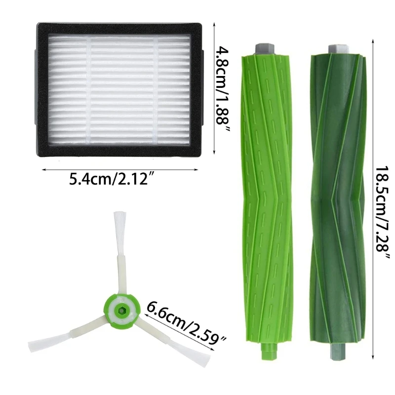 Compatible con i3+ i4+ 16 i7+ E7 accesorio para aspiradora accesorio filtro cepillo lateral