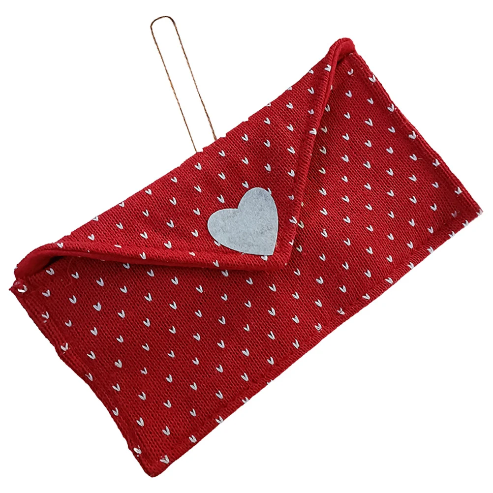 

Valentines Day Love Envelope Pendant Red Envelope Decoration Heart Pattern Wedding Wall Door Hanging Romantic Valentines