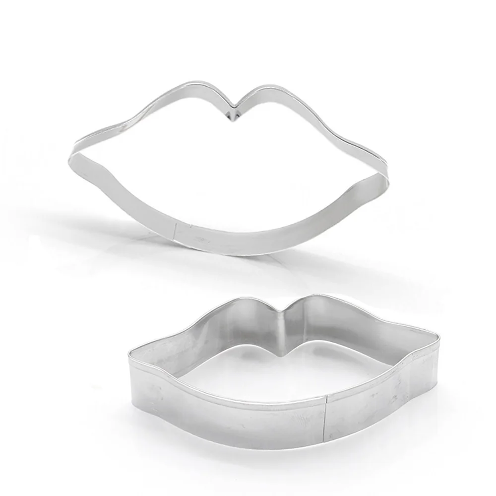 3pcs Set Sexy Lip Designed Wedding Cookie Cutter Mold Stainless Steel Lips Biscuit DIY Valentine\'s Day Chocolate Baking Tool