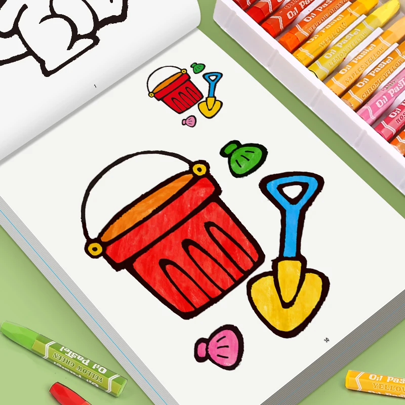 32 pagina's leuk tekenverlichtingsboek 32 tekenfilmpatronen Kleurboek voor kinderen Interactief tekenactiviteitenboek