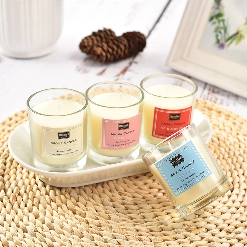 

3Pcs Scented Candles Gifts Set Home Aromatic Candles Smokeless Natural Soy Wax Candles for Women Birthday Christmas Decoration