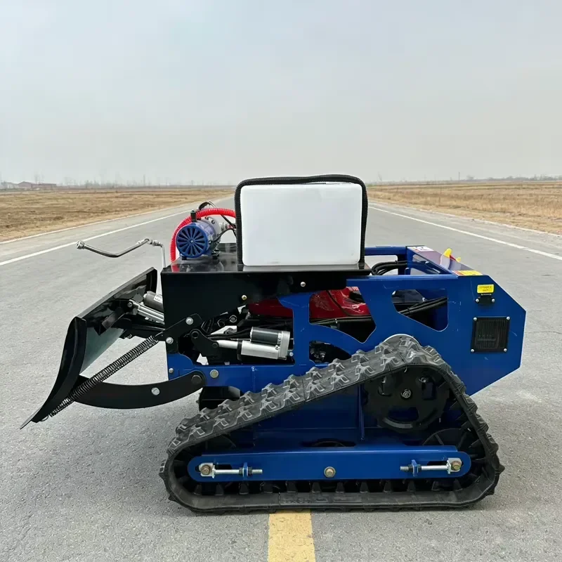 Crawler Type Remote Grass Mower Agricultural Sprayer Pump Engine Motor Three-in-One Land Levelling Dozer Orchard Weeding