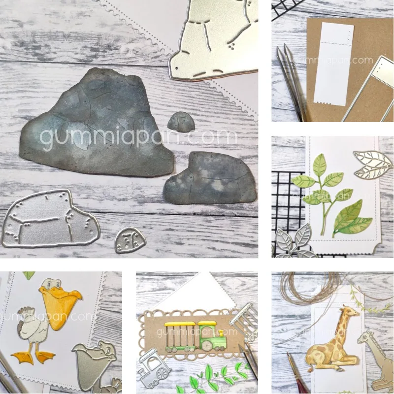 Little Train Vine Rhino Pelican Metal Cutting Dies for DIY Scrap Booking Crafts Dies Cut Stencils Maker Photo Album Template