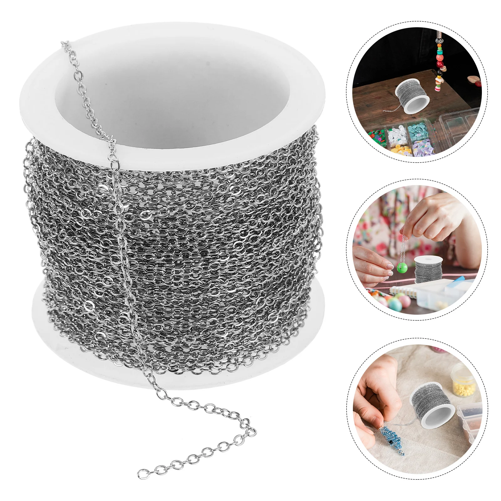 

Медная крестовая цепочка в рулоне, плоская широкая цепочка для изготовления ювелирных изделий своими руками, ожерелье, браслеты, удлинитель, серьги, цепочки для изготовления ювелирных изделий