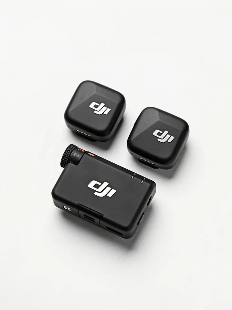 Original DJI Mic Mini Kabelloses Lavalier-Mikrofon 10g Ultraleicht 48H Akkulaufzeit 2-Stufen ANC 400m Übertragungsdistanz