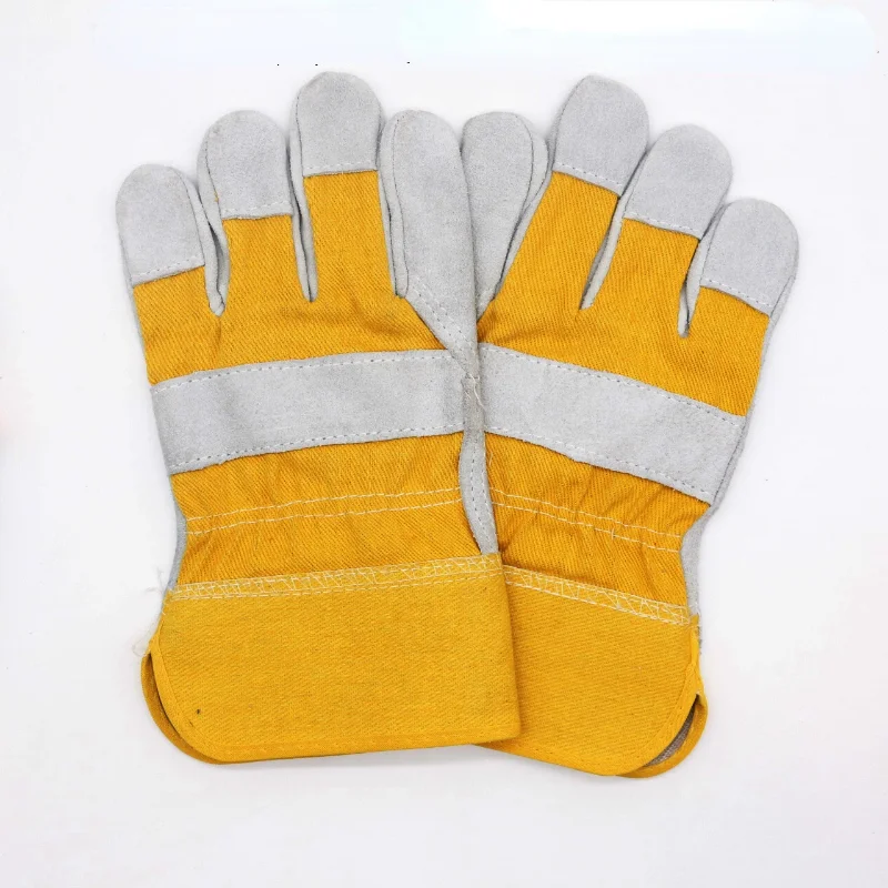 Welding Work Gloves Cowhide Leather Men Working Welding Safety Protective Garden Sports Moto Driver Clothing Gloves