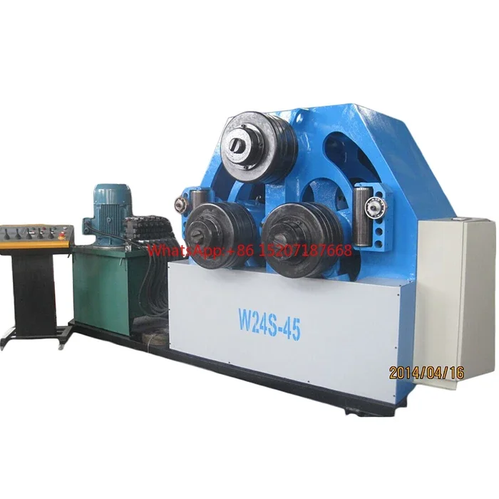 Hydraulic Drive 3 Rollers Pipes Angle Beam Steel Section Profile Roll Bender