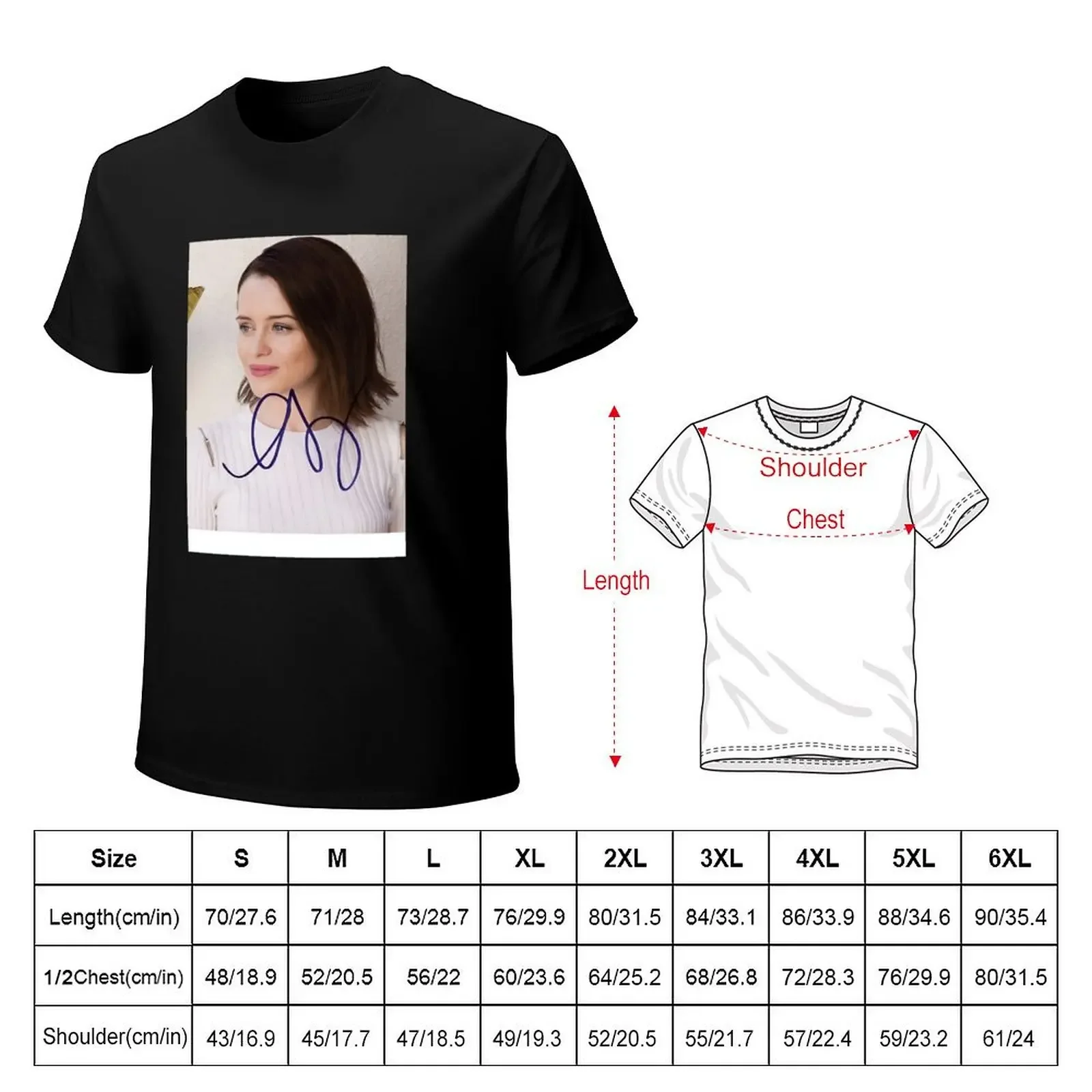 Claire Foy Autograph Baseball ? Sleeve T-Shirt blanks customs design your own shirts graphic tee men