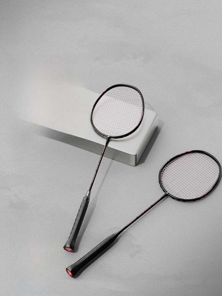 peak-badminton-racket-professional-carbon-fiber-ultra-light-unisex-student-single-double-set-lightweight-composite-material