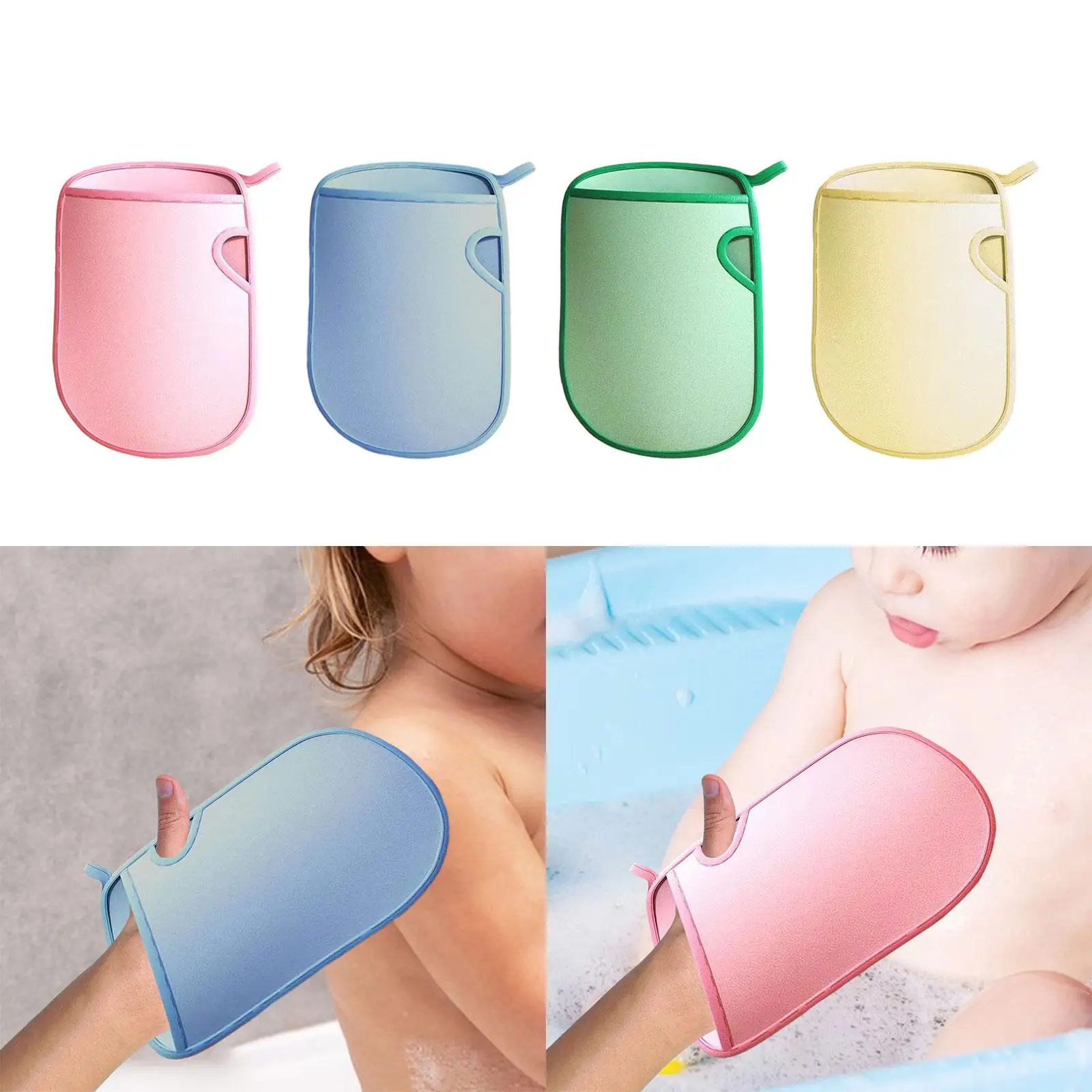 Bathing Shower Exfoliating Mitts Bath Sponge Cleaning Back Rubbing Towel Bathing Body Scrub Scrub SPA Mitten for Kids Adult