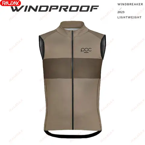 2025 RAUDAX New Men's Bicycle Vest MTB Bicycle Vest Road Bicycle Windproof Vest Sleeveless Lightweight Breathable Cycling Jacket