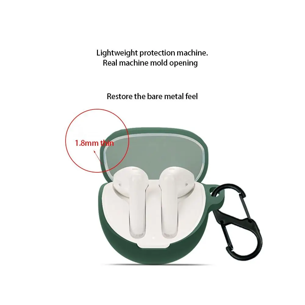 Anti-drop Earbuds Protective Case Dustproof Washable Headphone Charging Box Sleeve Silicone Soild Color for OPPO Enco Air3