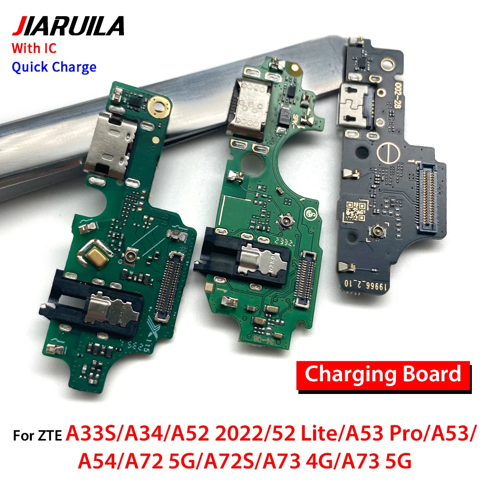 

10Pcs USB Charging Dock Connector Flex Cable Port Board Charge Flex For ZTE A33S A34 A52 Lite A53 Pro A54 A72 A73 5G A72S A73 4G