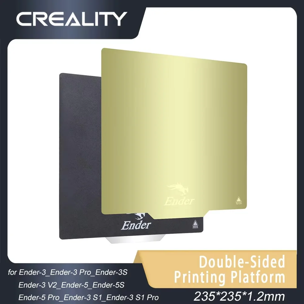 Creality Original Double-sided Printing Platform 235*235*1.2mm for Ender-3V2/Ender-3Pro/Ender-3/Ender-5/Ender-5PRO 3d Printer