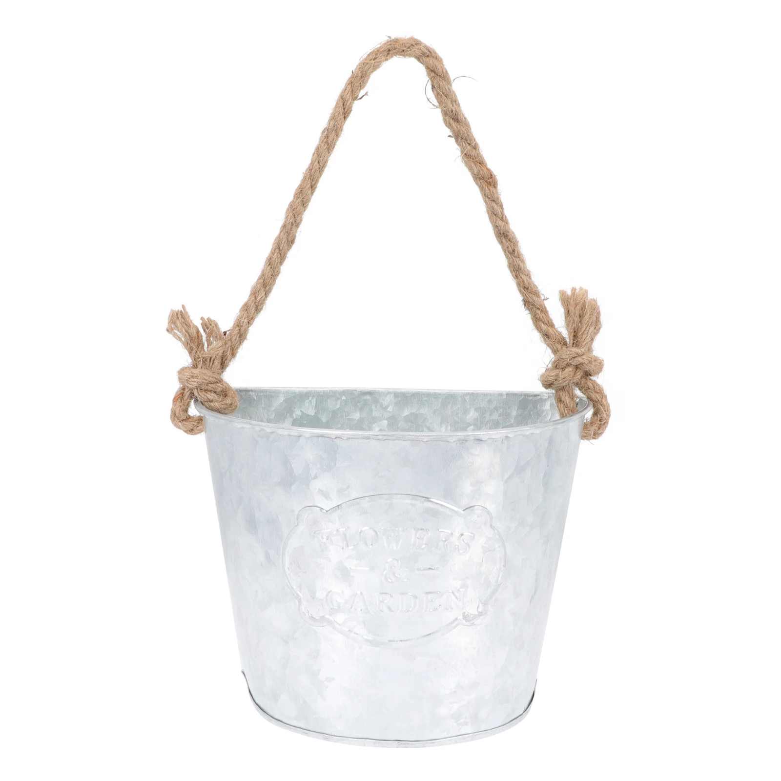 

Retro Wall Hanging Flower Pot Durable Iron Rope Indoor Decor Planter Pendant Balcony Garden Space Saving Gift