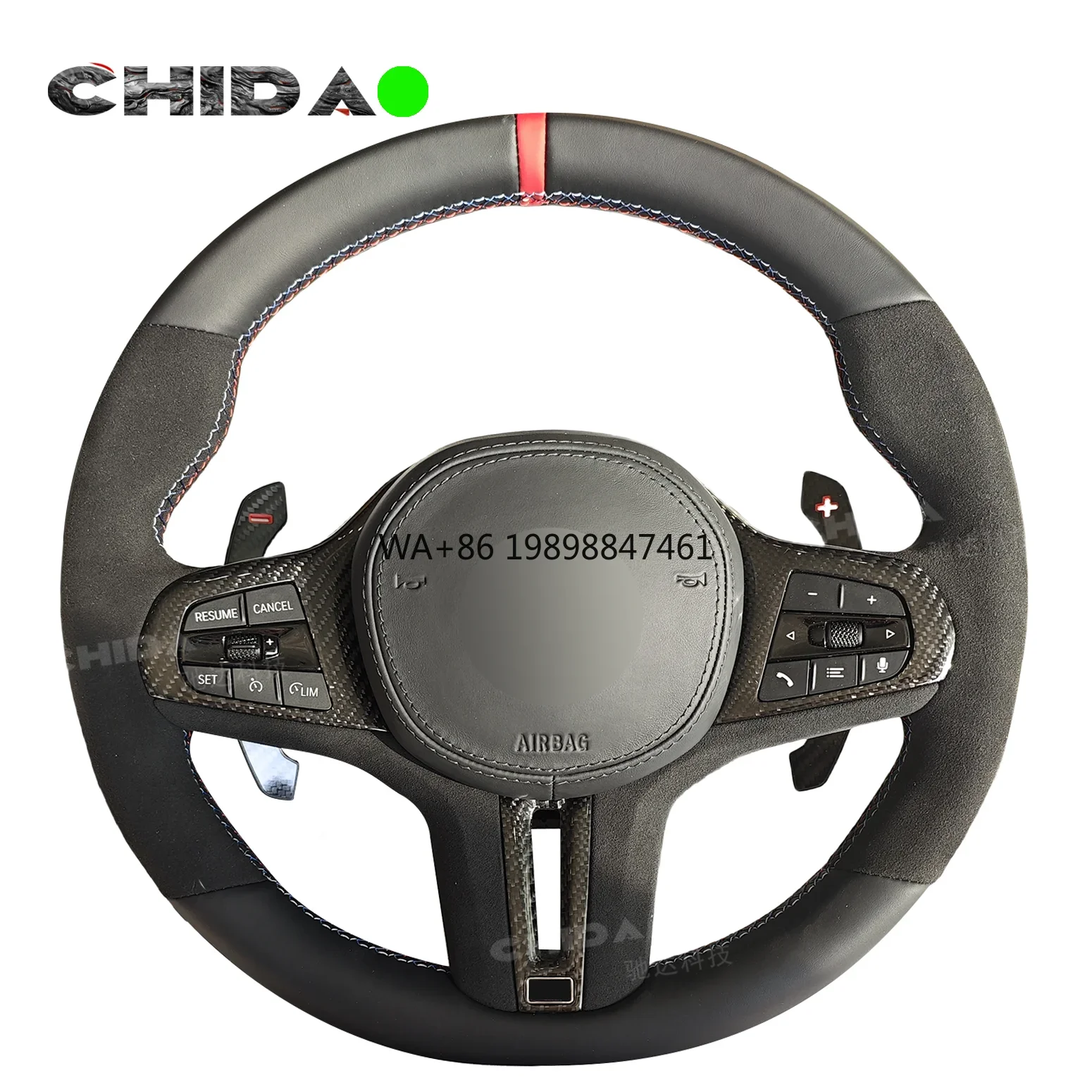 

Suede Leather Steering Wheel for BMWs G15 G16 G30 G31 G32 G38 G20 G38 G22 G12 F10 F30 X3 X5
