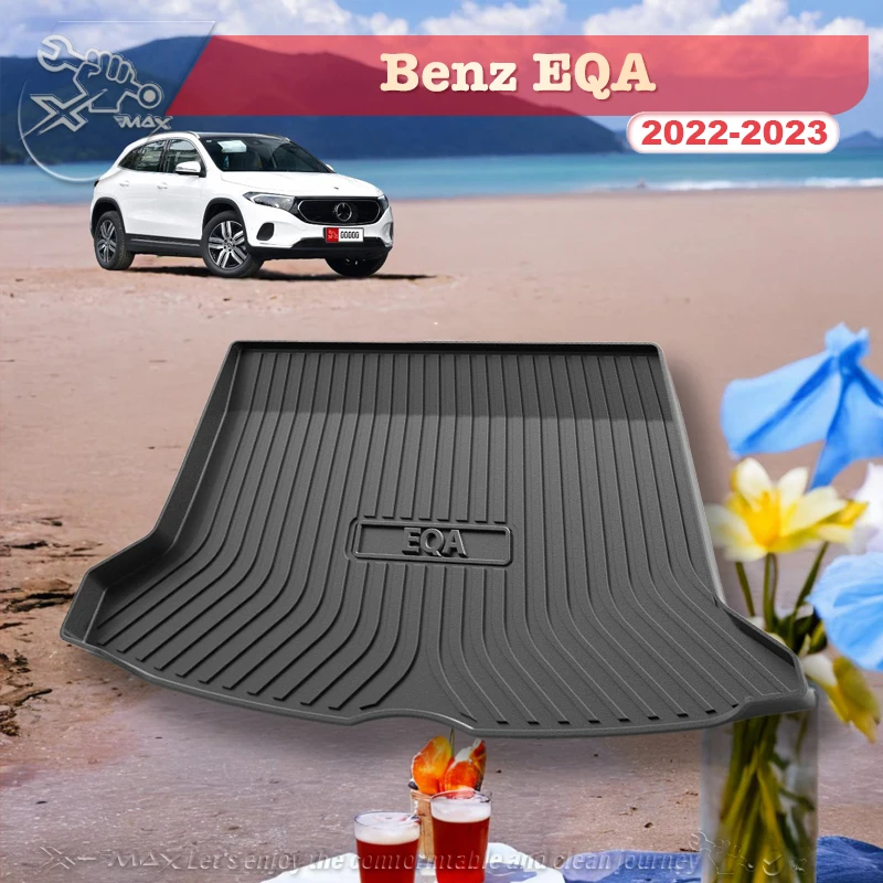 

For Benz EQA 2022-2023 Custom Fit Car Trunk Mat All Season Black Cargo Mat 3D Shaped Laser Measured Trunk Liners