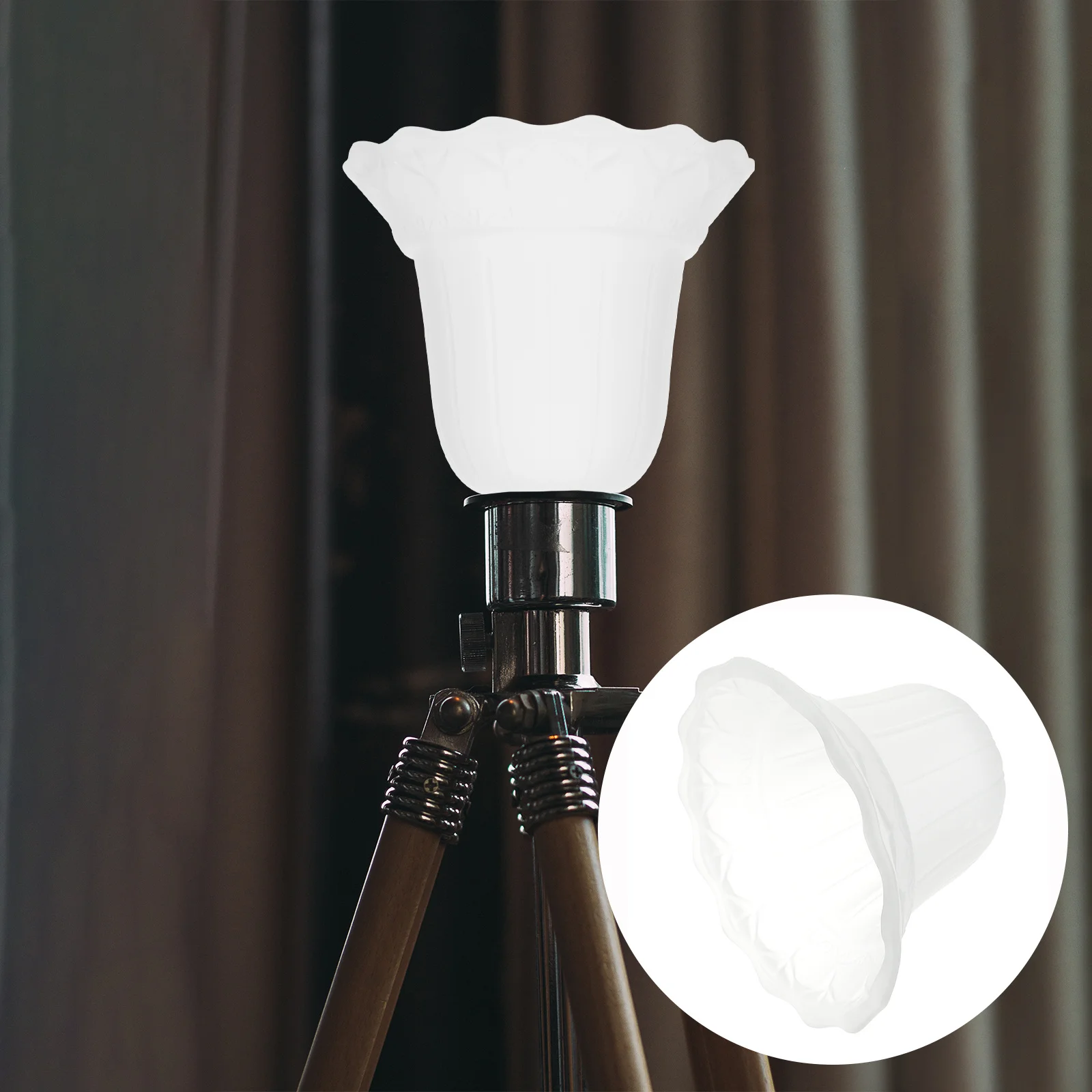 

1Pcs Lamp Shade for Home Glass Lamp Cover Romantic Warm Atmosphere Eye-Friendly Light Fixture Component Accessory