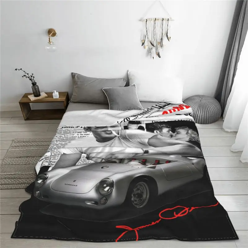 James Dean American Movie Star Blanket Sheet Thicken Comfortable Cover Blanket Family Expenses