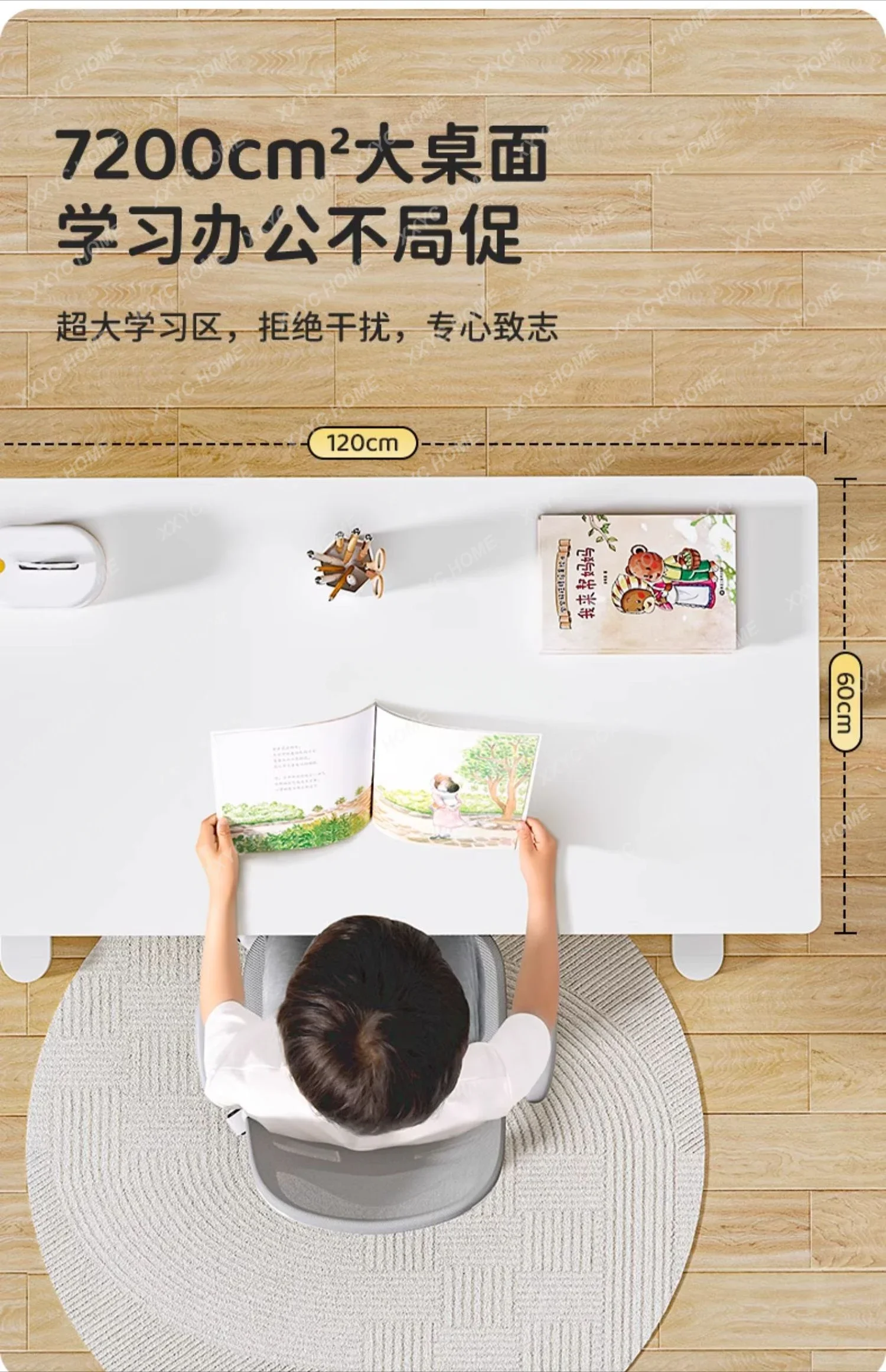 Desk Writing Desk Home Study Table Student Learning Lifting Solid Wood Table and Chair