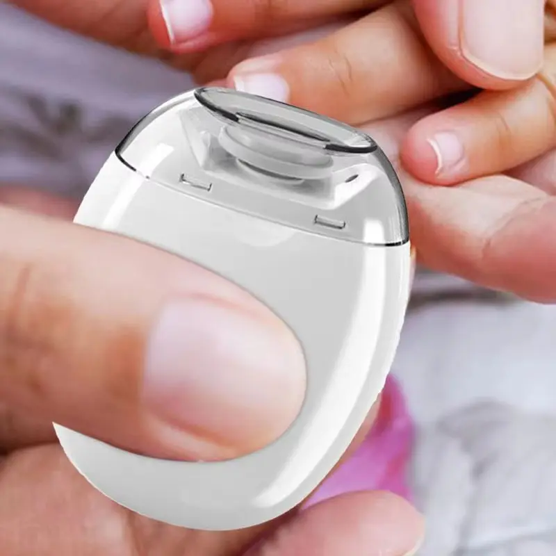 Aparador de unhas elétrico recarregável, tecnologia sem dor, cortador automático de unhas e pés com porta de cabeça de moagem de luz LED