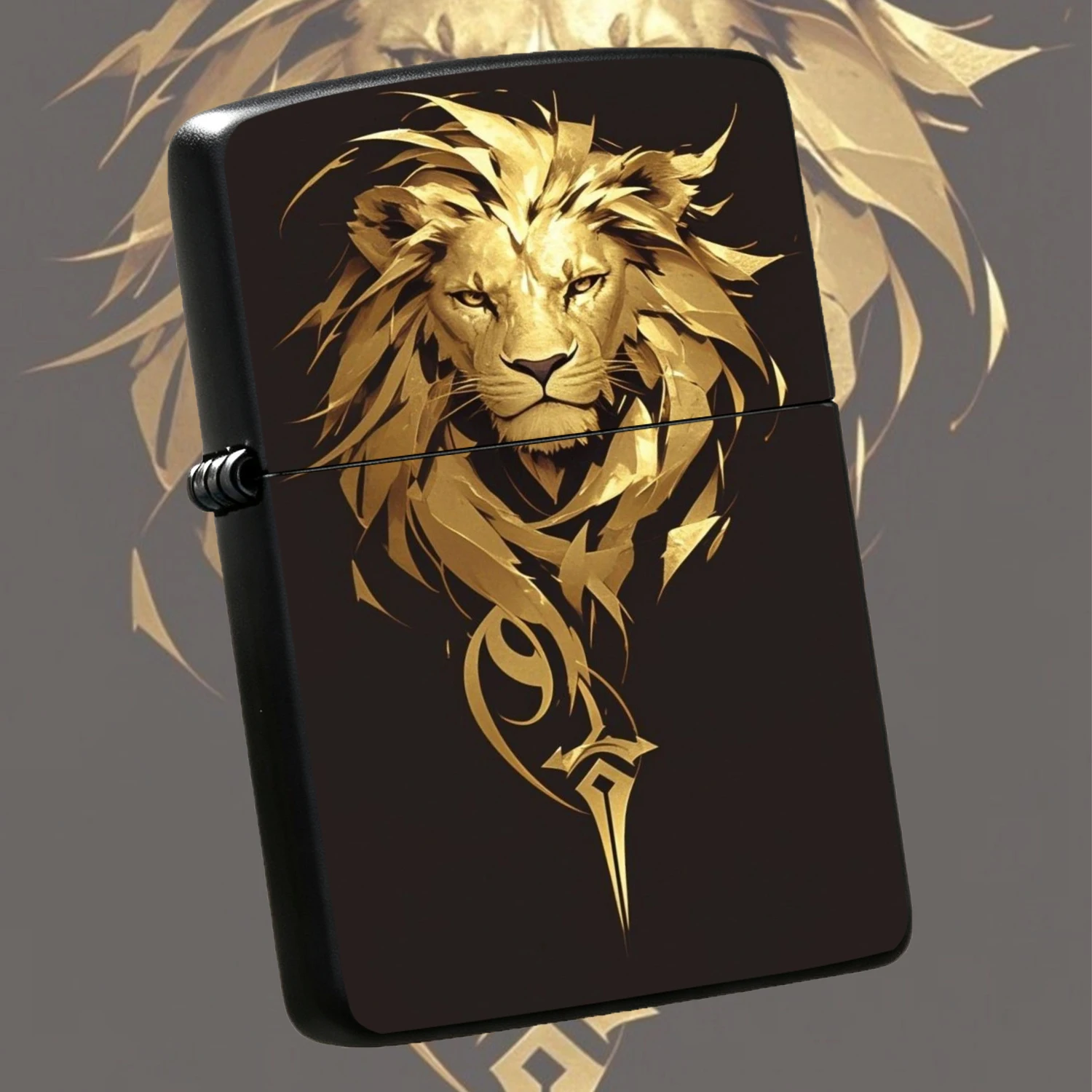 Exquisite Golden Lion Totem Lighter, Delicate Texture And Durable, Suitable For Daily Travel, Outdoor Camping, Gatherings And All Scenarios, Stylish And Eye-Catching, Great Choice For Personal Use Or Gifting To Show Unique Taste A Humorous