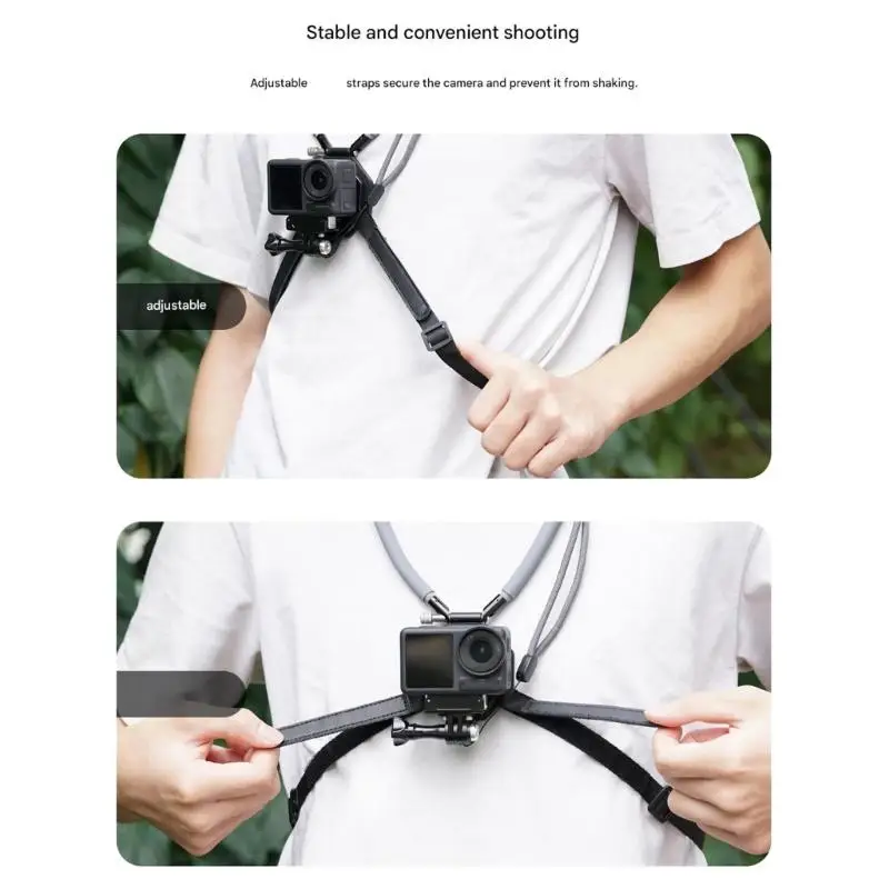 652F Ergonomic Adjustable Neck Mount for ACTION 5/4/3 Camera Secure Attachment Quick Release Durability and Safety Lock