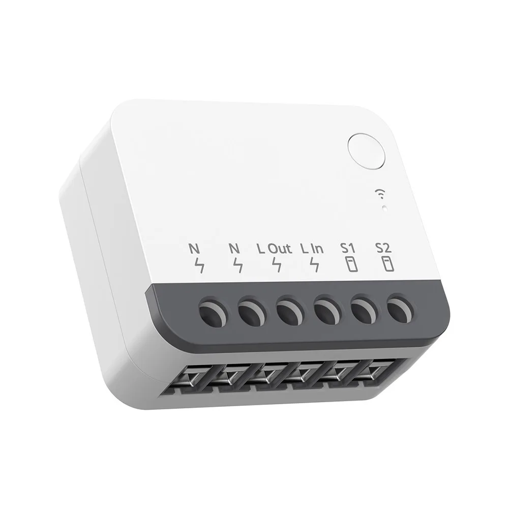 2PCS ZBMINIR2 For ZigBee Smart Light Switch for Flexible Installation with Rocker Momentary SPDT and Door Switch Support