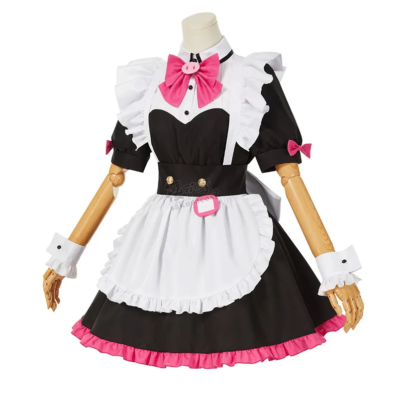 COS-HoHo Anime Akiba Maid War Wahira Nagomi Sweet Lovely Dress Uniform Cosplay Costume Halloween Party Role Play Outfit Women