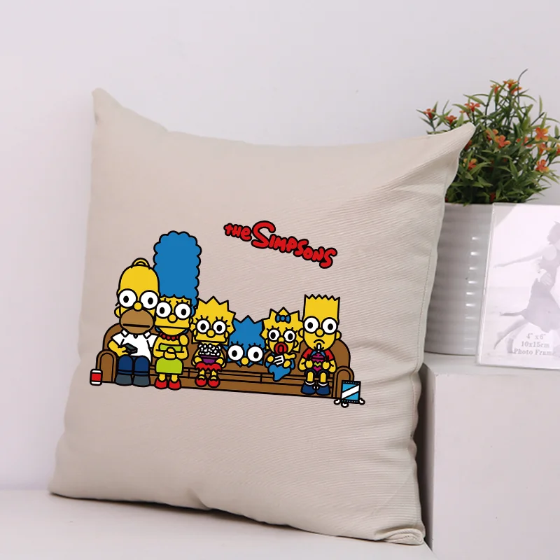 The Simpsons Print Heat Transfers Vinyl Stickers for Clothes Bart Homer Cartoon Iron on Patch on Clothing T-shirt Applique Badge