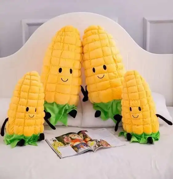 New Cute Lovely Plants Corn Plush Toy Stuffed Plush Toy Cushion Birthday Gift Vegetable Fruit Plush Pillow