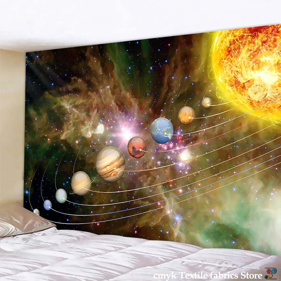 Galaxy Tapestry Psychedelic Star Pattern Hippie Home Decor Wall Tapestry Blanket Galaxy Hanging Wall Tapestry