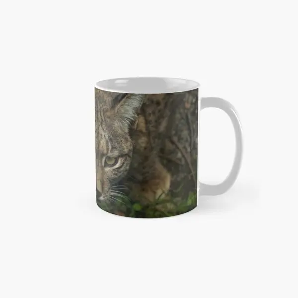 Iberian Lynx Classic  Mug Picture Printed Design Coffee Gifts Drinkware Handle Round Simple Image Cup Tea Photo