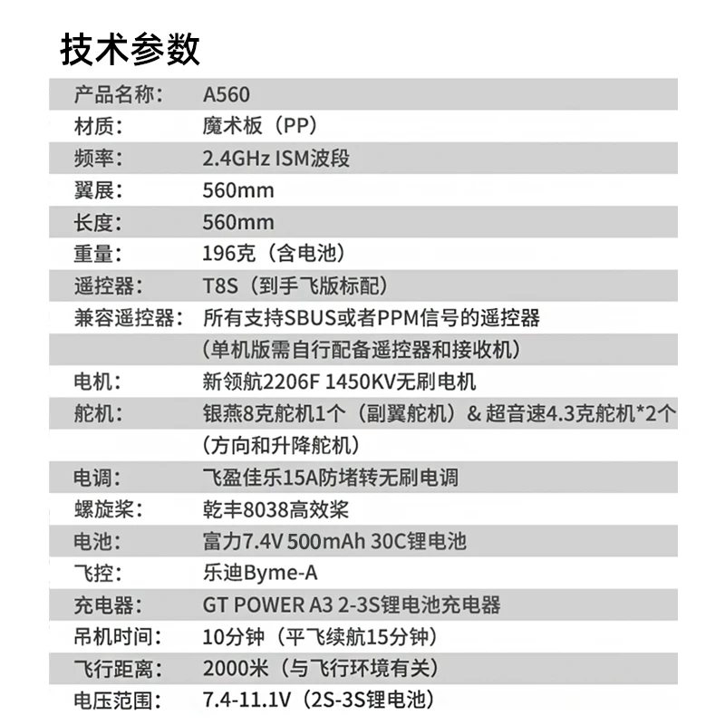 Модель самолета с дистанционным управлением Ledi, 3D-кран с фиксированным крылом A560, кран на один клик, 10-минутная выносливость и пять режимов полета